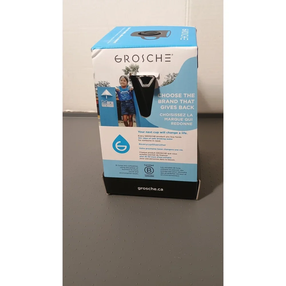 Grosche Milano Induction Espresso Maker 6 Cup Black Silver New Stovetop Moka Pot